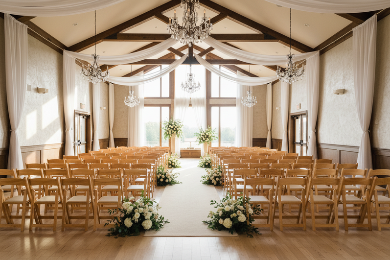 HERCULES Wood Folding Chairs – Luxury Wedding Venue
