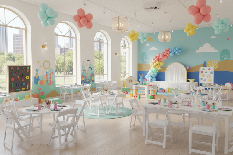 Kids Resin Folding Chairs – Children's Event Venue